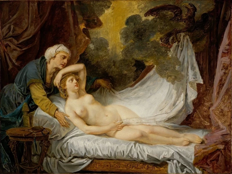 1725-Jean-Baptiste Greuze - Egina visitata da Giove - Metropolitan Museum of Art, New York